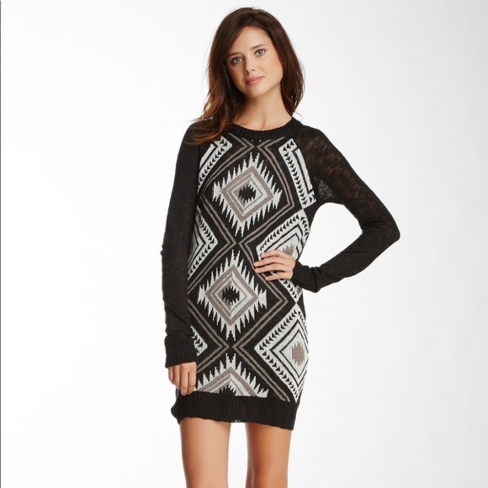 Luca Couture Tribal Sweater Dress